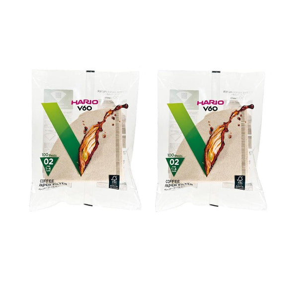 하리오 V60 커피 여과지 사이즈 02 내추럴 브라운 VCF-02-100M
