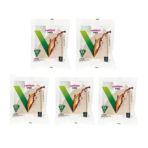 하리오 V60 커피 여과지 사이즈 02 내추럴 브라운 VCF-02-100M