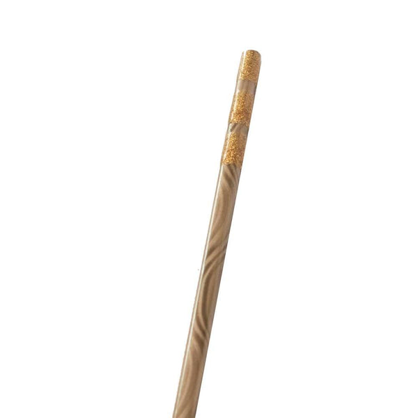 나무 머들러 식기 세척기 안전한 칵테일 교반기 골드 웨이브 20cm