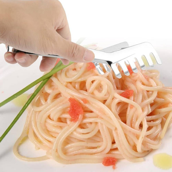 Yamagi 스테인레스 스틸 스파게티 집게 파스타 서버 190mm