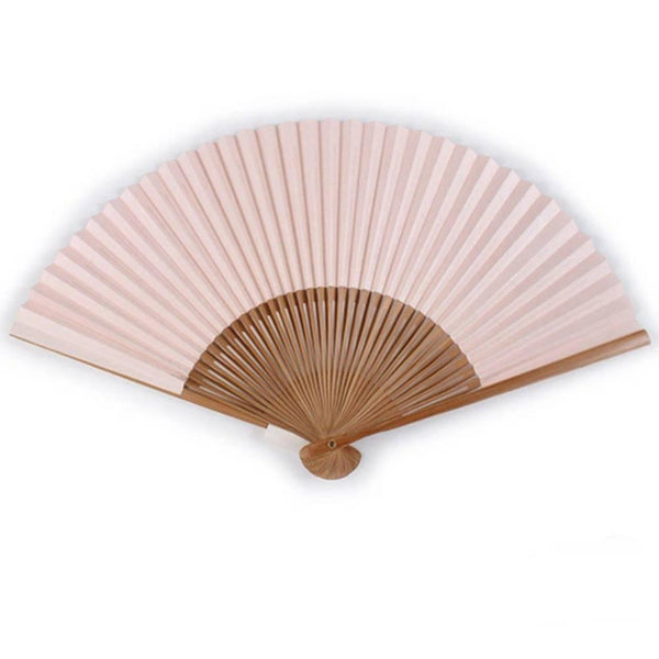 야마니 벚꽃 디자인 핑크 센수 휴대용 접이식 부채 21.5cm