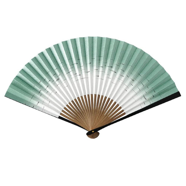 흐르는 물속의 야마니 물고기 센수 휴대용 부채 22.5cm