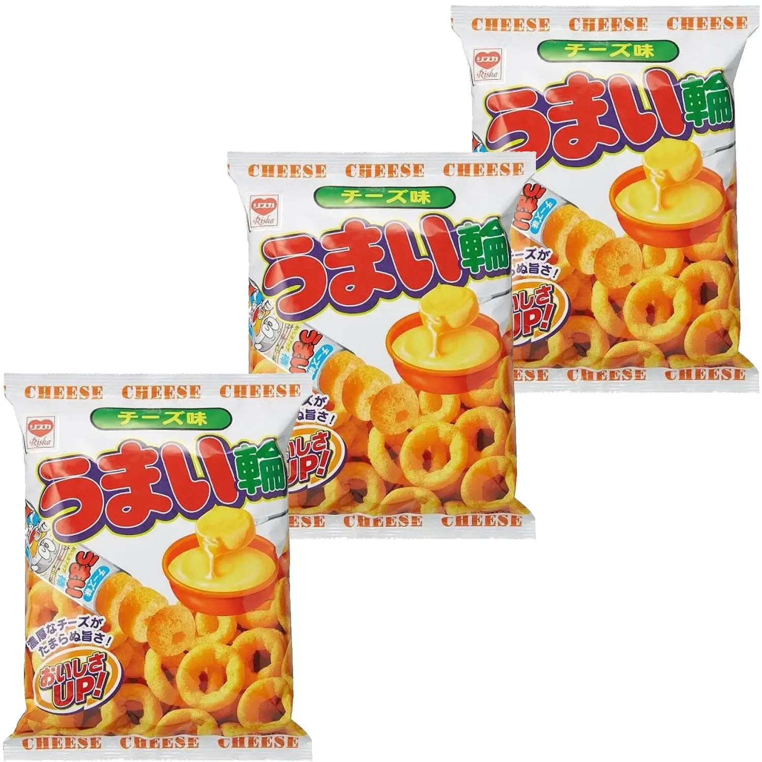 야오킨 우마이와 치즈맛 옥수수 퍼프링 75g (3팩)